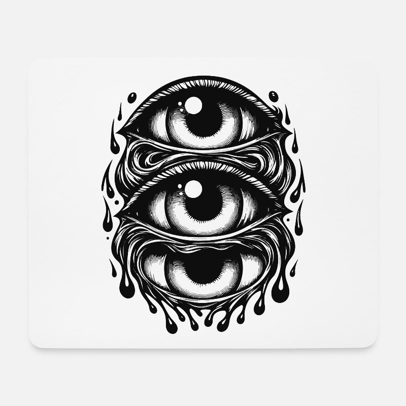 magic eye - Mouse Pad (horizontal) - white
