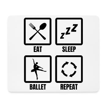 Ballett Routine - Mousepad (Querformat) - Weiß - Vorne