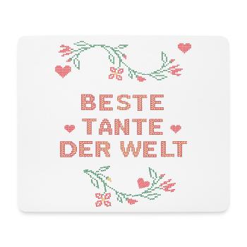 meilleure tante du monde, Noël - Tapis de souris (format paysage) - blanc - Devant