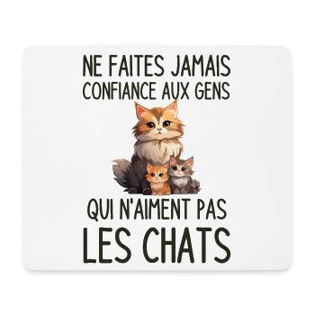 Propriétaire de chats - Tapis de souris (format paysage) - blanc - Devant