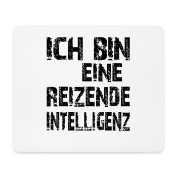 KI Spruch Ich bin eine reizende Intelligenz - Mousepad (Querformat) - Weiß - Vorne