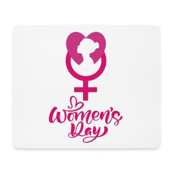 Internationaler Frauentag - Mousepad (Querformat) - Weiß - Vorne