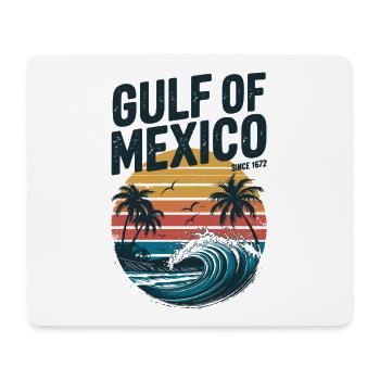 Gulf of Mexico Since 1672 Vintage Beach Sunset - Tapis de souris (format paysage) - blanc - Devant