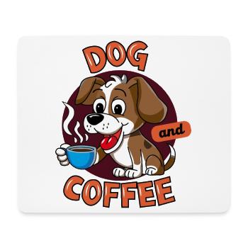 Hund&Kaffee - Mousepad (Querformat) - Weiß - Vorne