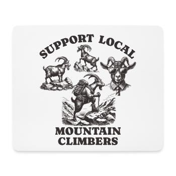 goat Liebe Support Local mountain climbers - Mousepad (Querformat) - Weiß - Vorne