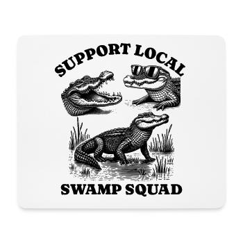 alligator Lovers - Support Local swamp squad - Mousepad (Querformat) - Weiß - Vorne