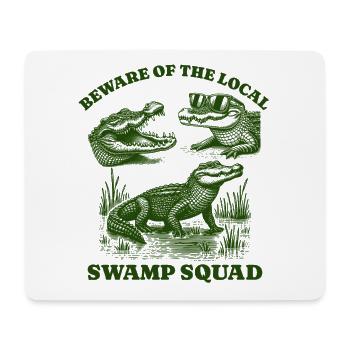 alligator Lovers - Support Local swamp squad - Mousepad (Querformat) - Weiß - Vorne