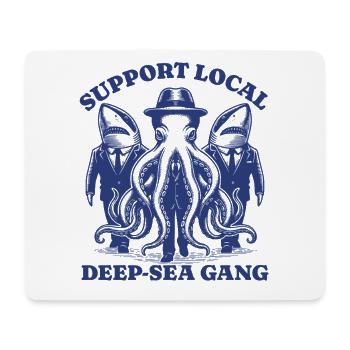 requin Octopus Lovers - Soutien Gang local des grands fonds marins - Tapis de souris (format paysage) - blanc - Devant