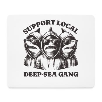 shark Lovers - Soutien Gang local des grands fonds marins - Tapis de souris (format paysage) - blanc - Devant