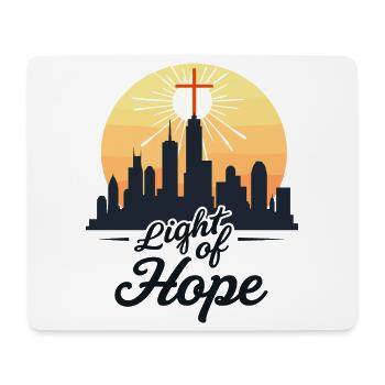 Licht der Hoffnung - Mousepad (Querformat) - Weiß - Vorne