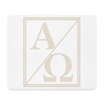 Christlich Alpha Omega Zeichen Des Glaubens - Mousepad (Querformat) - Weiß - Vorne