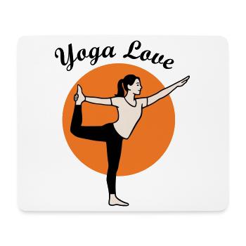 Yoga - Tapis de souris (format paysage) - blanc - Devant