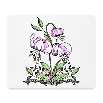 Blumen - Mousepad (Querformat) - Weiß - Vorne