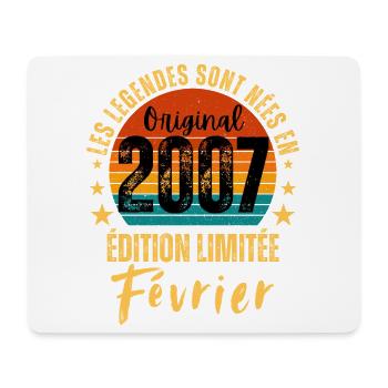 Vintage February 2007 – Anniversair Limited Edition - Mouse Pad (horizontal) - white - Front