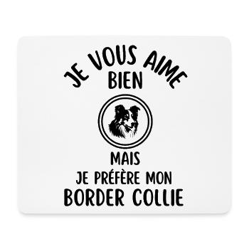 Border Collie Humor - Mousepad (Querformat) - Weiß - Vorne