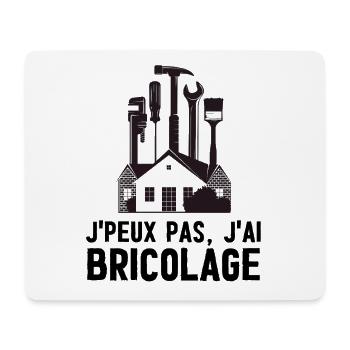 Maison Outils DIY bricolage bricoleur  - Tapis de souris (format paysage) - blanc - Devant