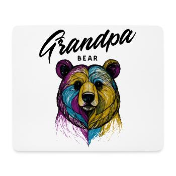 Rainbow Bear Split Opa Bär - Mousepad (Querformat) - Weiß - Vorne