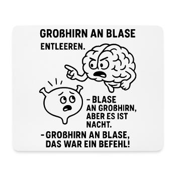 bladder nocturnal urination nocturia urologist joke - Mouse Pad (horizontal) - white - Front