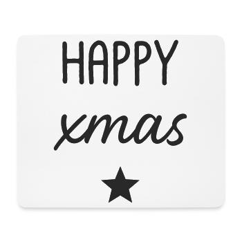 JOYEUX design d’étoile de Noël - Tapis de souris (format paysage) - blanc - Devant