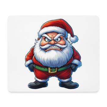 angry Santa Claus :) - Mousepad (Querformat) - Weiß - Vorne