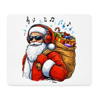 Santa Beats Christmas Music - Mouse Pad (horizontal) - white - Front