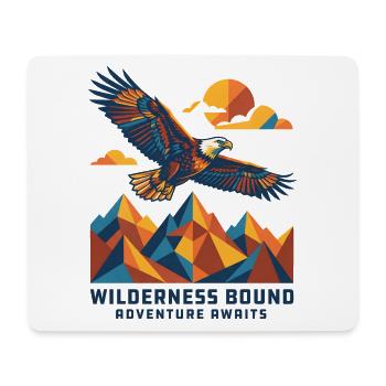 Wilderness Bound - Adventure awaits - Mouse Pad (horizontal) - white - Front