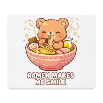 Kanagawa Wave Ramen Bowl Kawaii Japanese - Mousepad (Querformat) - Weiß - Vorne