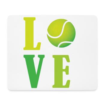 Ich liebe Tennis - Mousepad (Querformat) - Weiß - Vorne