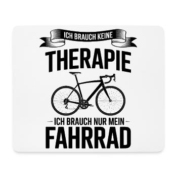 I don't need therapy, I need a bike - Mouse Pad (horizontal) - white - Front