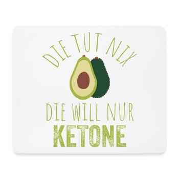 Avocado Keto Saying Tea - Mouse Pad (horizontal) - white - Front