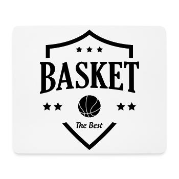 Basket Ball / Basketball / Basktet-Ball / Sport - Tapis de souris (format paysage) - blanc - Devant