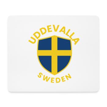 Uddevalla Schweden-Schilddesign - Mousepad (Querformat) - Weiß - Vorne