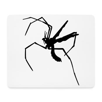 Long-legged mosquito - Mouse Pad (horizontal) - white - Front