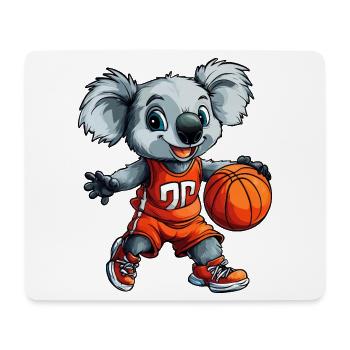 Basketball Koala / Hooper - Mousepad (Querformat) - Weiß - Vorne