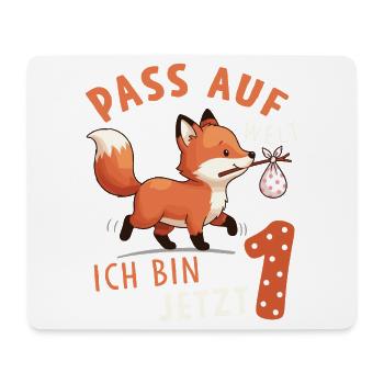 Watch World I'm Now 1 - Fox Birthday - Mouse Pad (horizontal) - white - Front