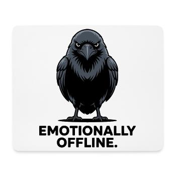 Raven Emotions: Offline Attitude Design - Mouse Pad (horizontal) - white - Front