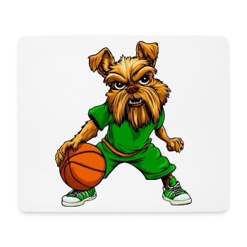 Yorkie Terrier Basketball - Mousepad (Querformat) - Weiß - Vorne