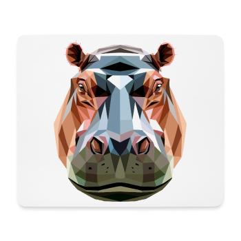 Nilpferd Flusspferd Mama Hippopotamus Cooles Hippo - Tapis de souris (format paysage) - blanc - Devant