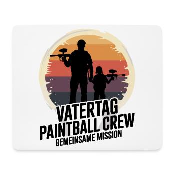 Papa Kind Paintball Vatertag Geschenk Crew 2026 - Mousepad (Querformat) - Weiß - Vorne