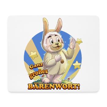 Siggi und der Zauberwald - Großes Bärenwort - Mousepad (Querformat) - Weiß - Vorne