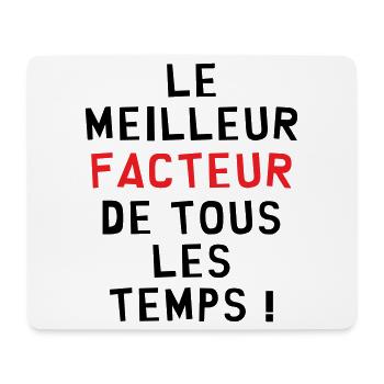 Meilleur facteur de tous les temps cadeau - Tapis de souris (format paysage) - blanc - Devant