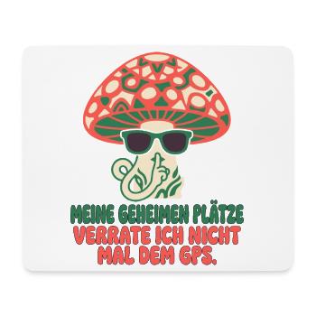 Pilzsammler Geheimnis Hobby - Mousepad (Querformat) - Weiß - Vorne