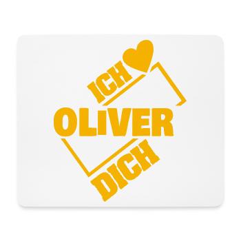 Dear Oliver, - Mouse Pad (horizontal) - white - Front