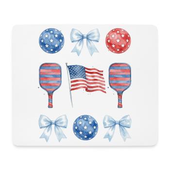  Funny Was That Out? Retro Pickleball Paddle - Mousepad (Querformat) - Weiß - Vorne