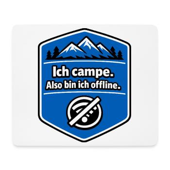 Camping - I'm offline - Mouse Pad (horizontal) - white - Front