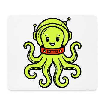 Niedlicher Alien - Mousepad (Querformat) - Weiß - Vorne