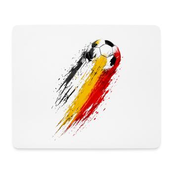 Fußball Belgien Trikolore Drag - Mousepad (Querformat) - Weiß - Vorne
