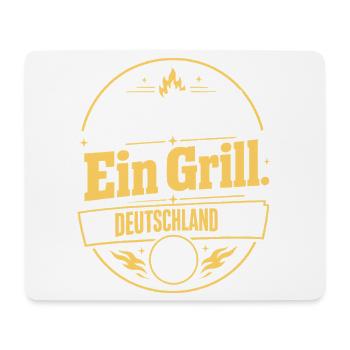 Ein Ball. Ein Grill. Ein Deutschland Abend - Mousepad (Querformat) - Weiß - Vorne