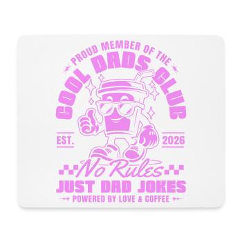 Club des papas cool Fête des pères 2026 cadeau - Tapis de souris (format paysage) - blanc - Devant