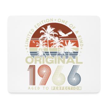 Cadeau rétro vintage d’anniversaire 1966 - Tapis de souris (format paysage) - blanc - Devant